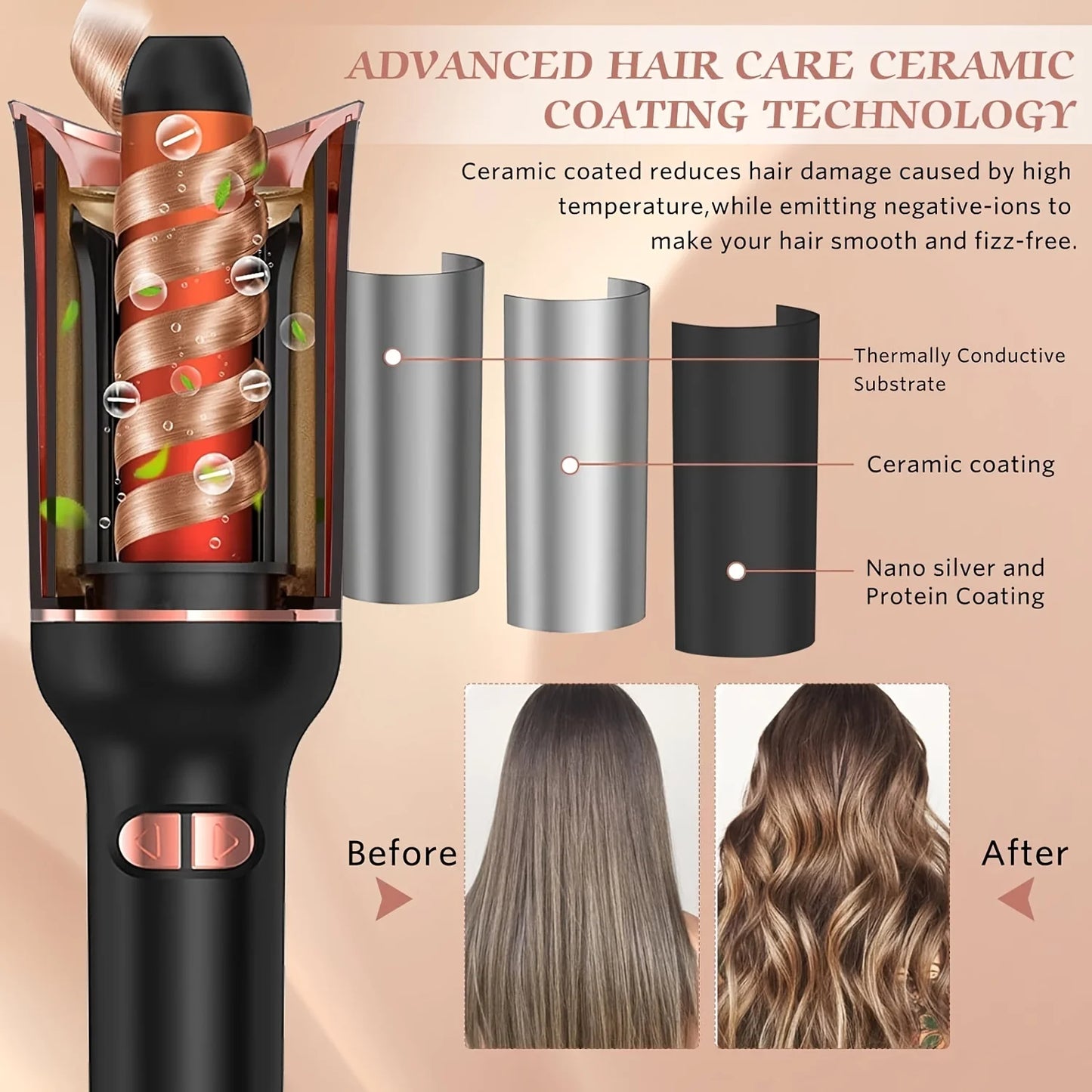 Auto Hair Curler — Perfect Salon Curls in Seconds, Zero Effort, Zero Burns
