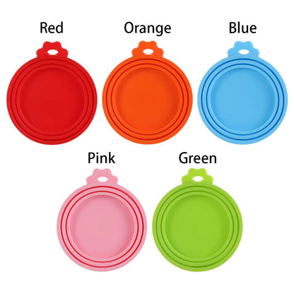 3 in 1 Silicone Canned Lid Reusable Food Tin Cover Keep Fresh Kitchen