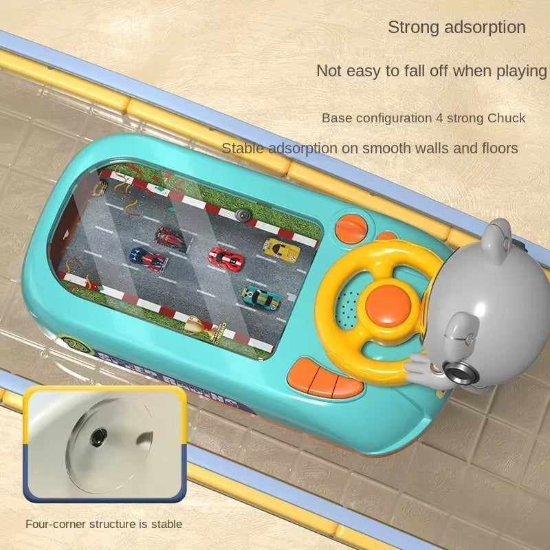 Children's Interactive Steering Wheel Driving Toy - Electronic Simulation Adventure Game with Music and Sound Effects for Boys and Girls