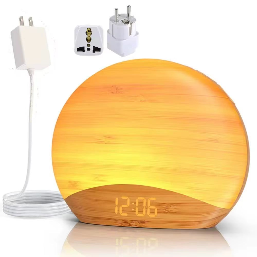 Awakening Sunrise Alarm Clock Table Clock Dimmable Timer Night Light
