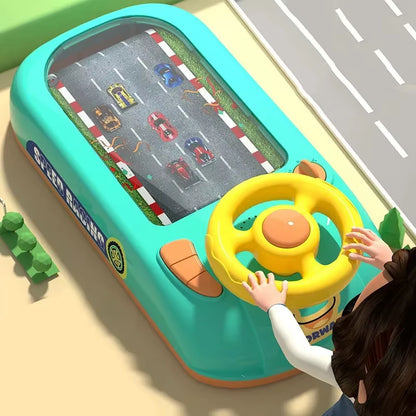 Children's Interactive Steering Wheel Driving Toy - Electronic Simulation Adventure Game with Music and Sound Effects for Boys and Girls
