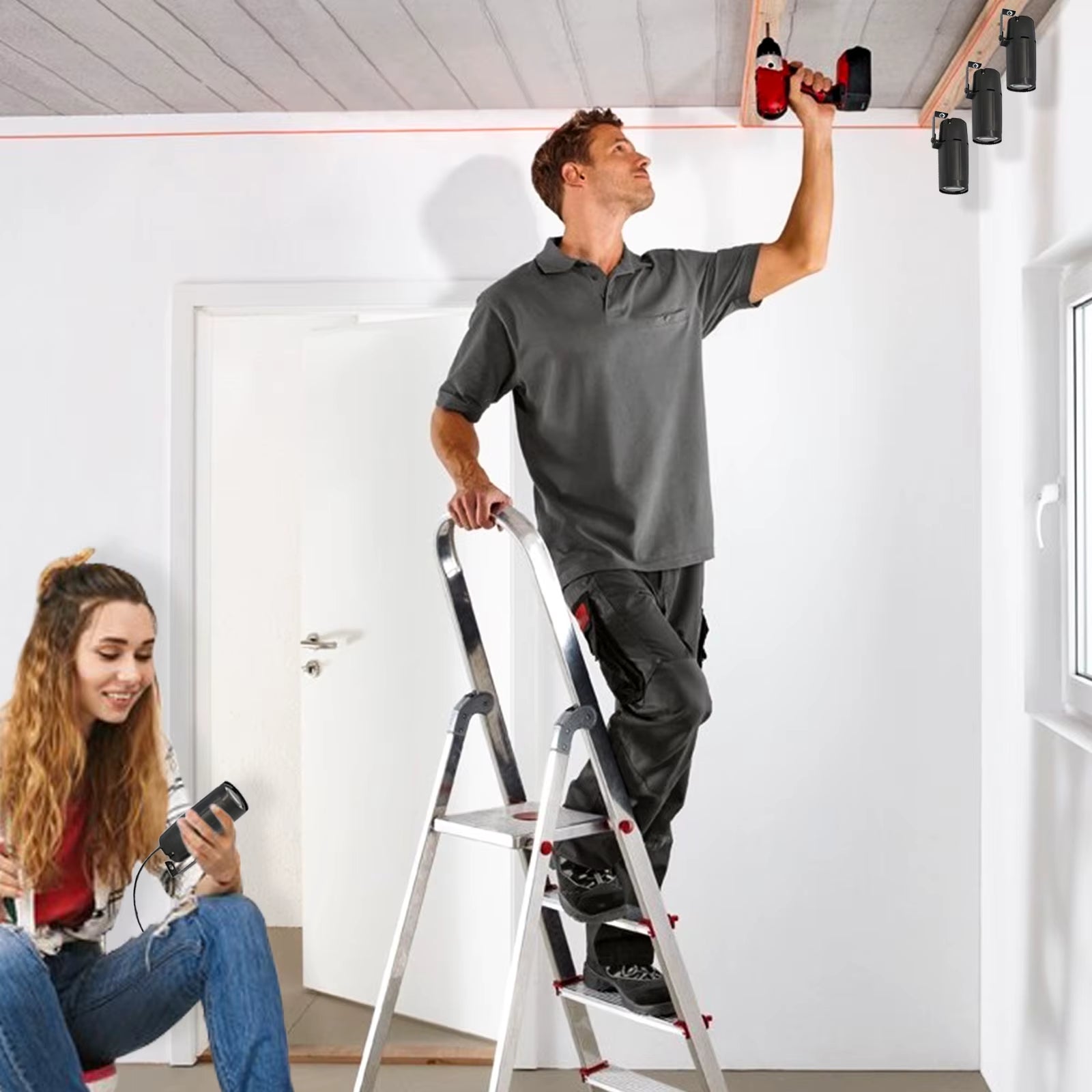 2PCS LED Beam Pinspot Light 3W Super Bright Spotlight Lamp Mirro DJ KTV