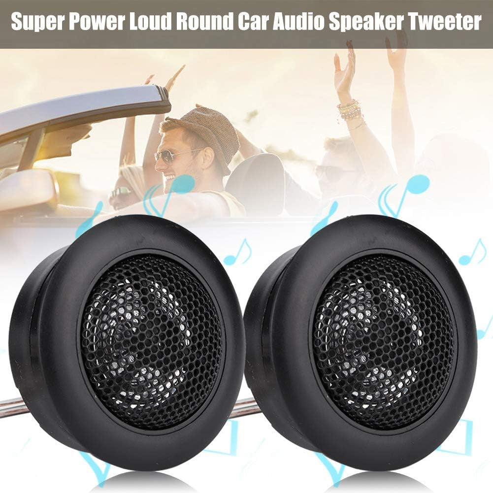 Car Tweeters, 1Pair Mini Car Stereo 12V Car Super Power Sound 120W Loudspeaker