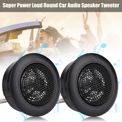 Car Tweeters, 1Pair Mini Car Stereo 12V Car Super Power Sound 120W Loudspeaker