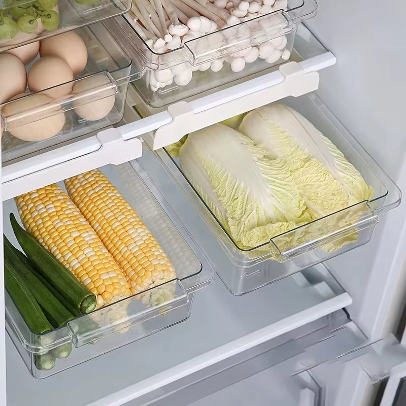 Fridge Organizer Fruit Egg Refrigerator Storage Rack Under-Shelf Refrigerator Organizer