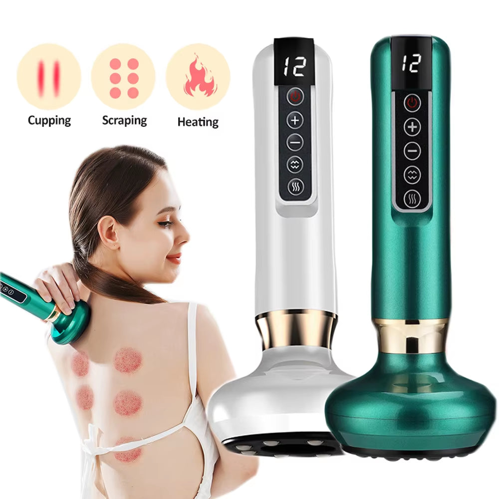 Intelligent Suction Medical Cupping Set Beauty Massager Glass Jars anti Guasha Massage