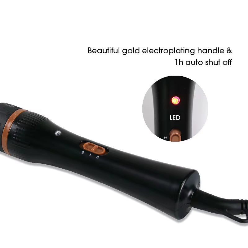 5 in 1 Curling Wand Sets with 3 Barrel Hair Waver, Dual Voltage , Instant Heating