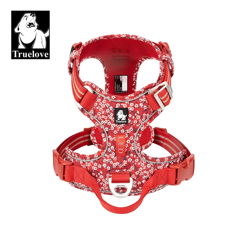 TRUE LOVE Pet Harness No Pull Nylon Reflective Dog Harness Adjustable