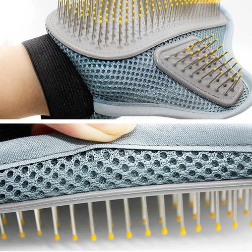 Breathable Heavy Duty Pet Grooming Glove Hair Removal